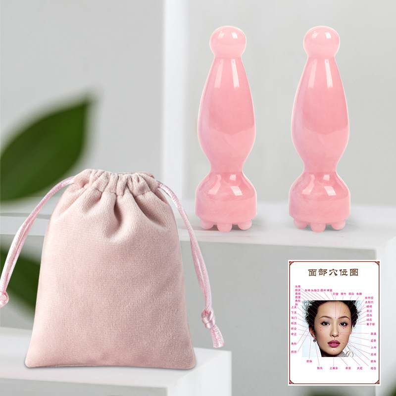 Lopa pequeño ojo músculo varilla masajeador facial acupuntura varilla facial yoga belleza elevación aceite esencial herramienta de combinación