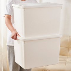 大容量収納ボックス蓋付き家庭用収納ボックス厚手プラスチック衣類玩具雑物収納整理ボックス卸