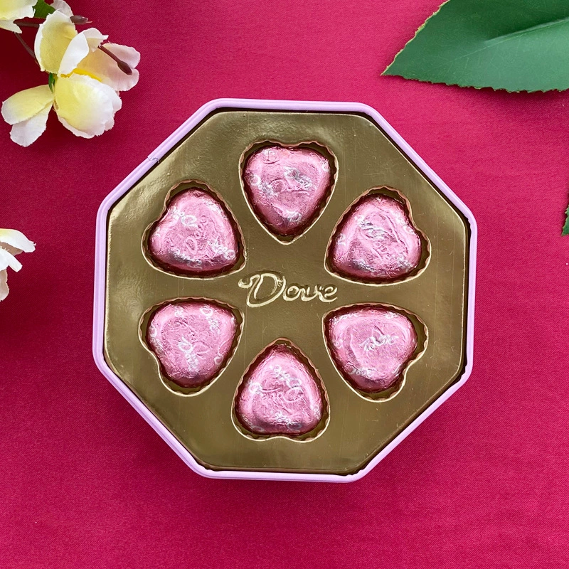 Шоколад Dove/Dove 6 штук в подарочной коробке на помолвление/свадьбу, конфеты полнолуние, сувенир, готовый товар, содержащий сахар