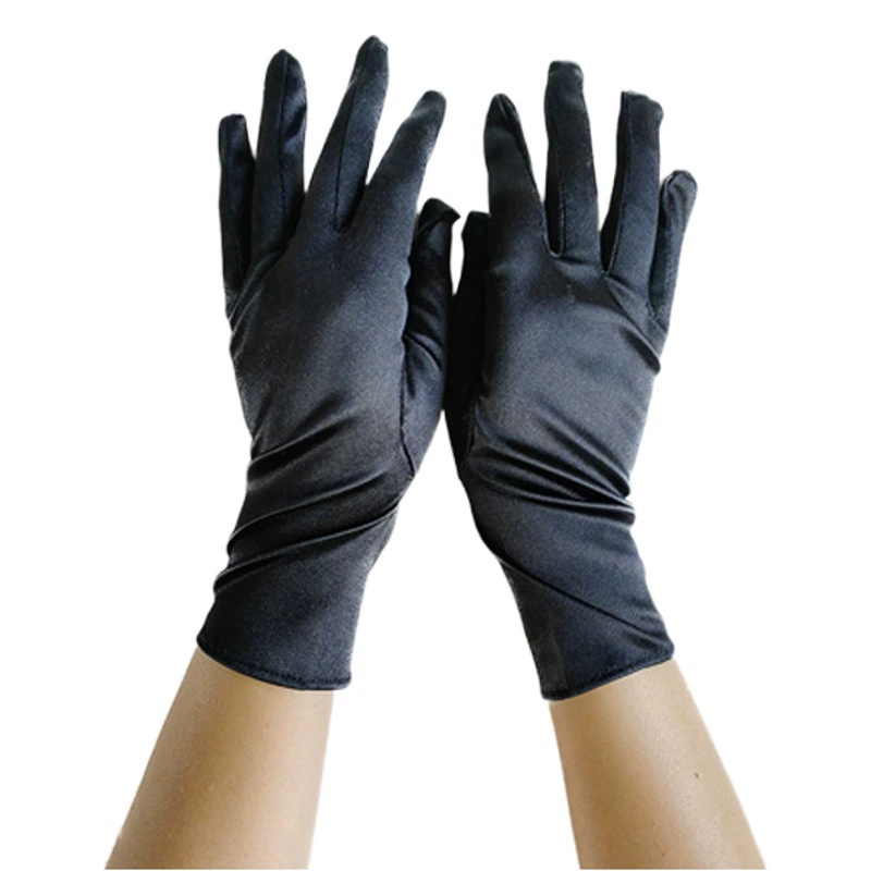 Летние короткие атласные перчатки для женщин, защита от солнца, для свадебного платья, вечернего платья, перчатки для чонсама, простые и элегантные, красивые.