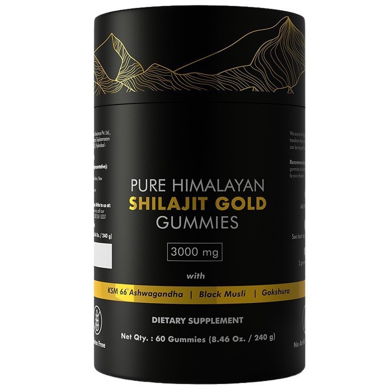 TK Amazon hot seller Shilajit gummies 60 capsules tube independent packaging support