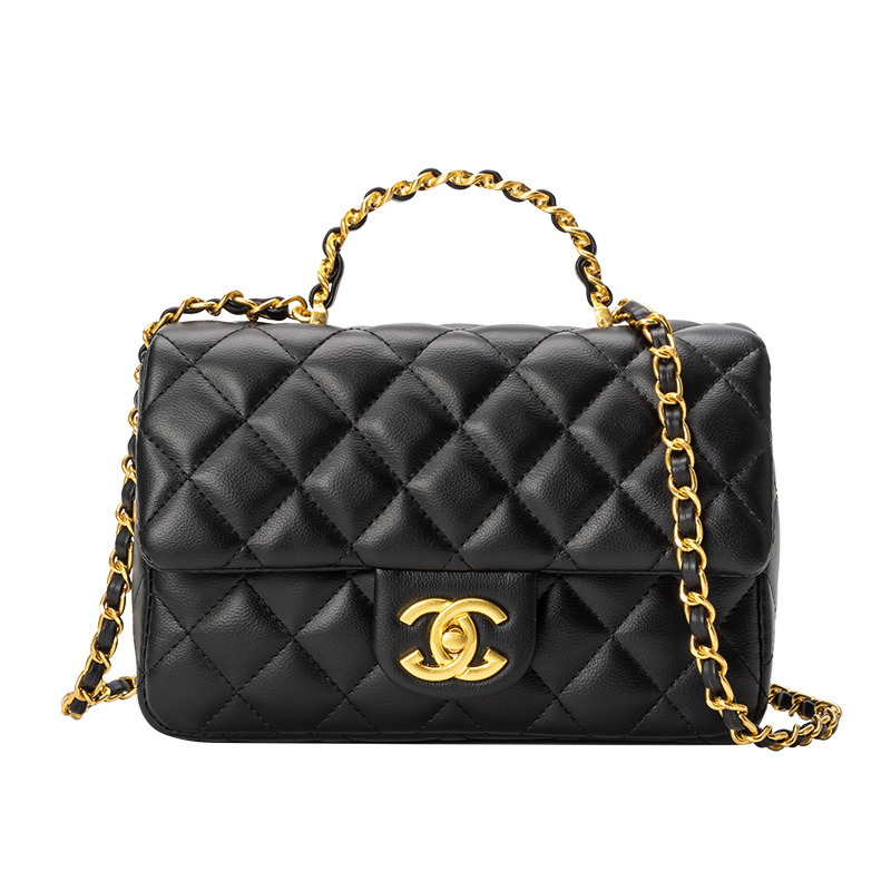 Bolso de mujer de cuero de mano de alta costura Chanel 2024 nueva cadena de moda bolso de hombro con bolsa de Linge