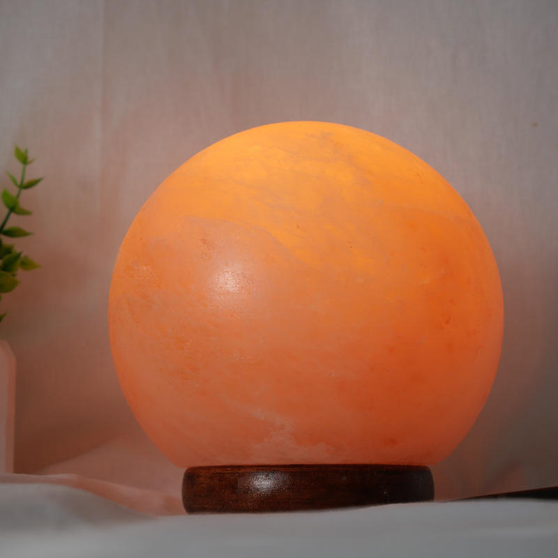 Himalayan S-level salt lamp salt crystal lamp carved salt lamp creative decoration ball-shaped salt lamp