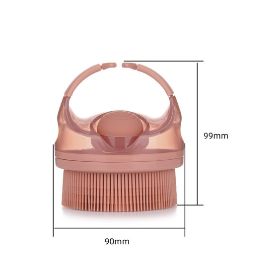 Cross-border New Product Food-grade Silicone Bath Brush Bath Back Rub Bath Brush Two-in-one Can Hold Bath Liquid Foaming