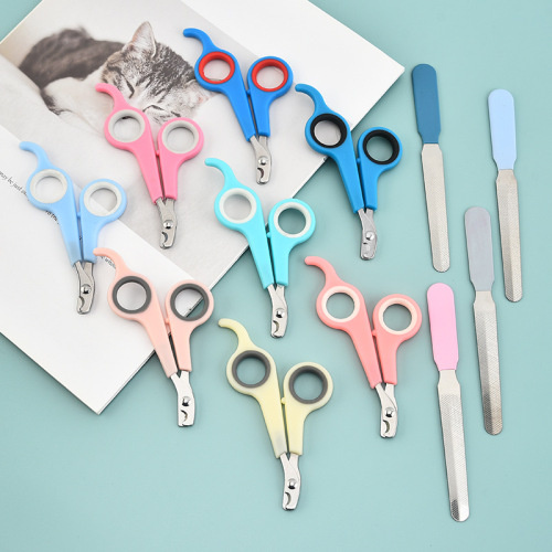 Manufacturer wholesale stainless steel dog and cat pet nail clippers dog and cat nail clippers pet grooming and cleaning supplies