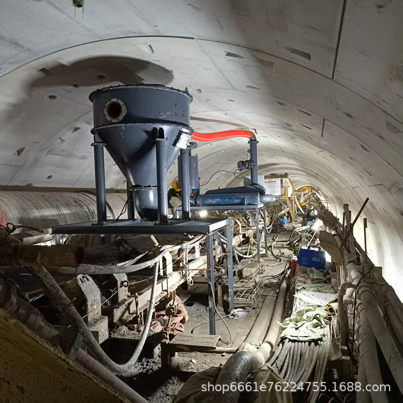 深圳中铁局用隧道泥浆负压吸料机 1.2米罐体种小可以拆卸易搬运