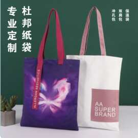 杜邦纸袋斜挎包国潮风中性风防水礼品购物水洗牛皮纸保温袋便当