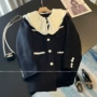 娃娃领秋冬中长法式大衣