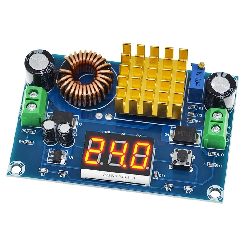 XH-M411 DC-DC数字升压板升压模块大功率升压板升压5-45V输出5A