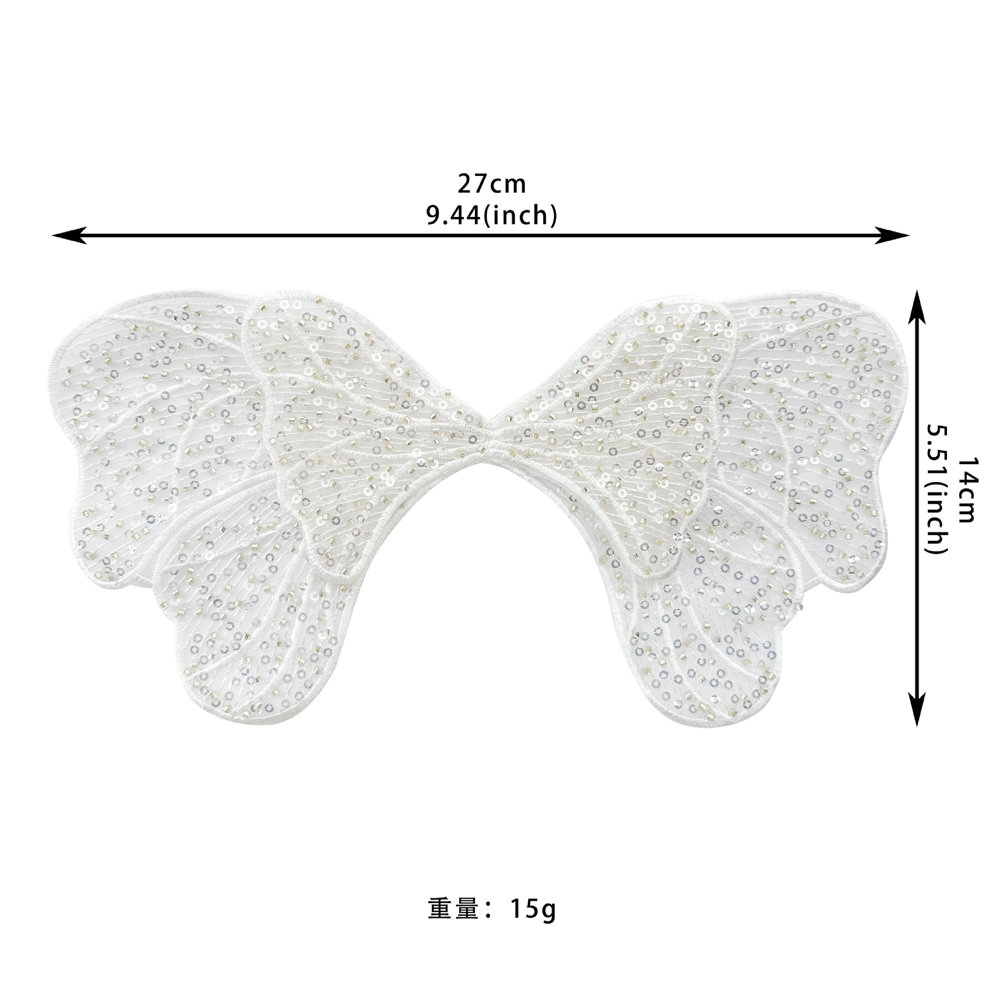 Arco bordado cuentas de malla esquinilla diy Yiwu nuevo vestido infantil zapatos de pelo gorro decoración image 5