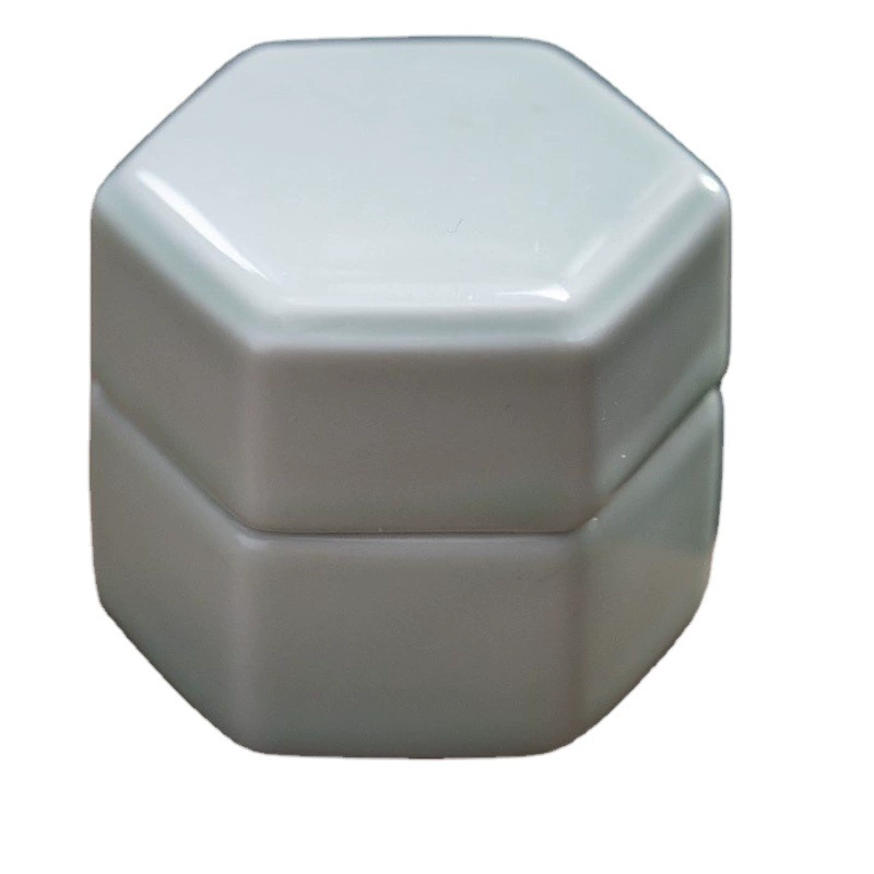 Керамическая шестиугольная маленькая банка для чая, маленькая банка для лекарств, банка для бальзама для губ в старинном стиле, банка для бальзама, банка для порошка таблеток, одна банка для чая