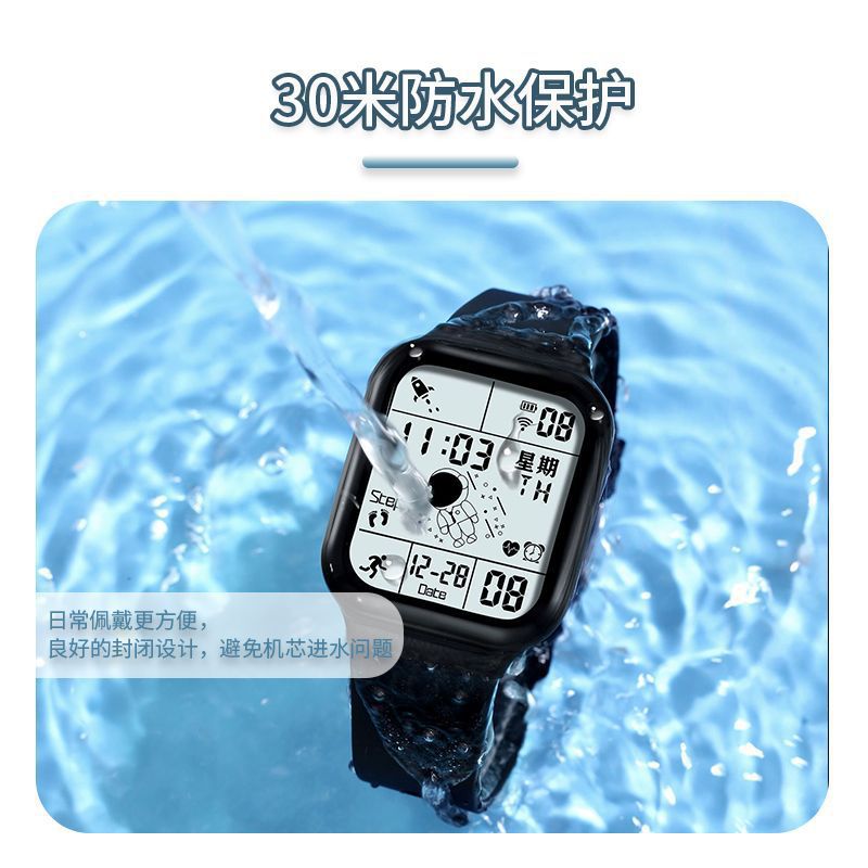 Waterproof electronic watch for men and women, for teenagers 2