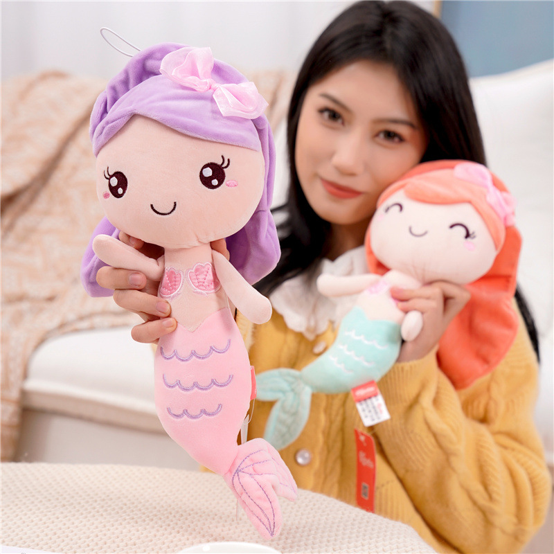 Capelon Q versión sirena princesa Peluche Muñeca de juguete muñeca niños niña almohada para dormir image 1