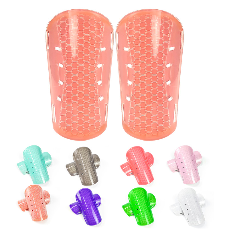 In-Stock Foreign Trade Soccer Shin Guards, Thickened Anti-Collision Multi-Hole Adult Sports Insert-Type Protective Pads, Children's Training Calf Guards