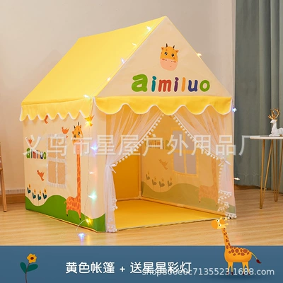 Room Boys Toy House Outdoor | Çadırlar - yellow-send-star-lights-pvc-plastic-rod