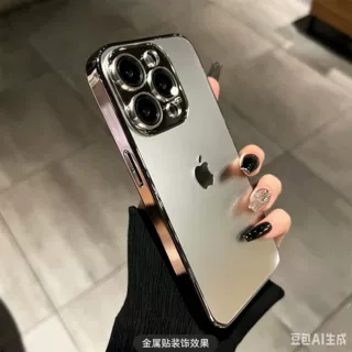 工厂定制电铸苹果标logo金属贴纸金色银色珍珠镍色黑色转印标签牌
