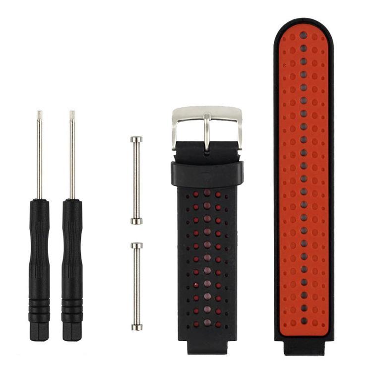 xDfind herramienta de correa de silicona bicolor para Garmin Forerunner 235 / 220 /