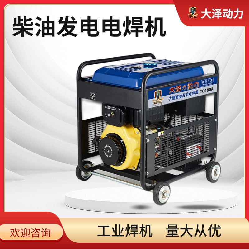 投标 手推式 230A柴油发电电焊一体机 大泽动力 T0230A-Z