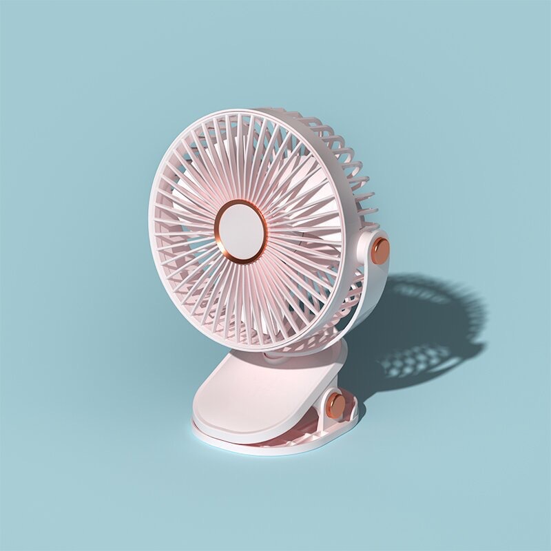 Nuevo ventilador de clip transfronterizo de 6 pulgadas USB mini ventilador de escritorio multifuncional ventilador de clip de luz nocturna
