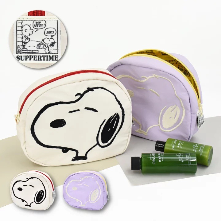 In-stock cartoon puppy pattern makeup bag, printed coin purse, multifunctional storage bag, card holder, portable lipstick bag