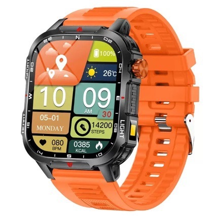 New Smartwatch Pedometer 2.01inch Heart Rate Compass LED Custom Dial Men's Smart Bracelet_voghion.com