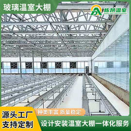 供玻璃温室大棚花卉养殖大棚 连体简易水产养殖大棚阳光温室大棚