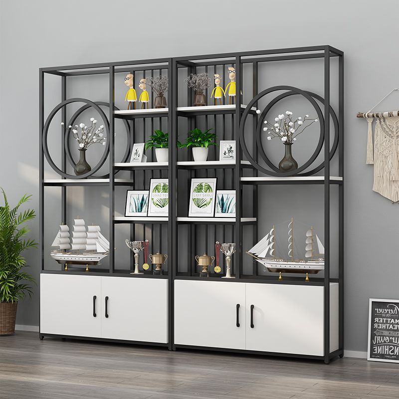 铁艺镂空隔断置物架玄关屏风书架办公室装饰柜落地多层店铺展示柜