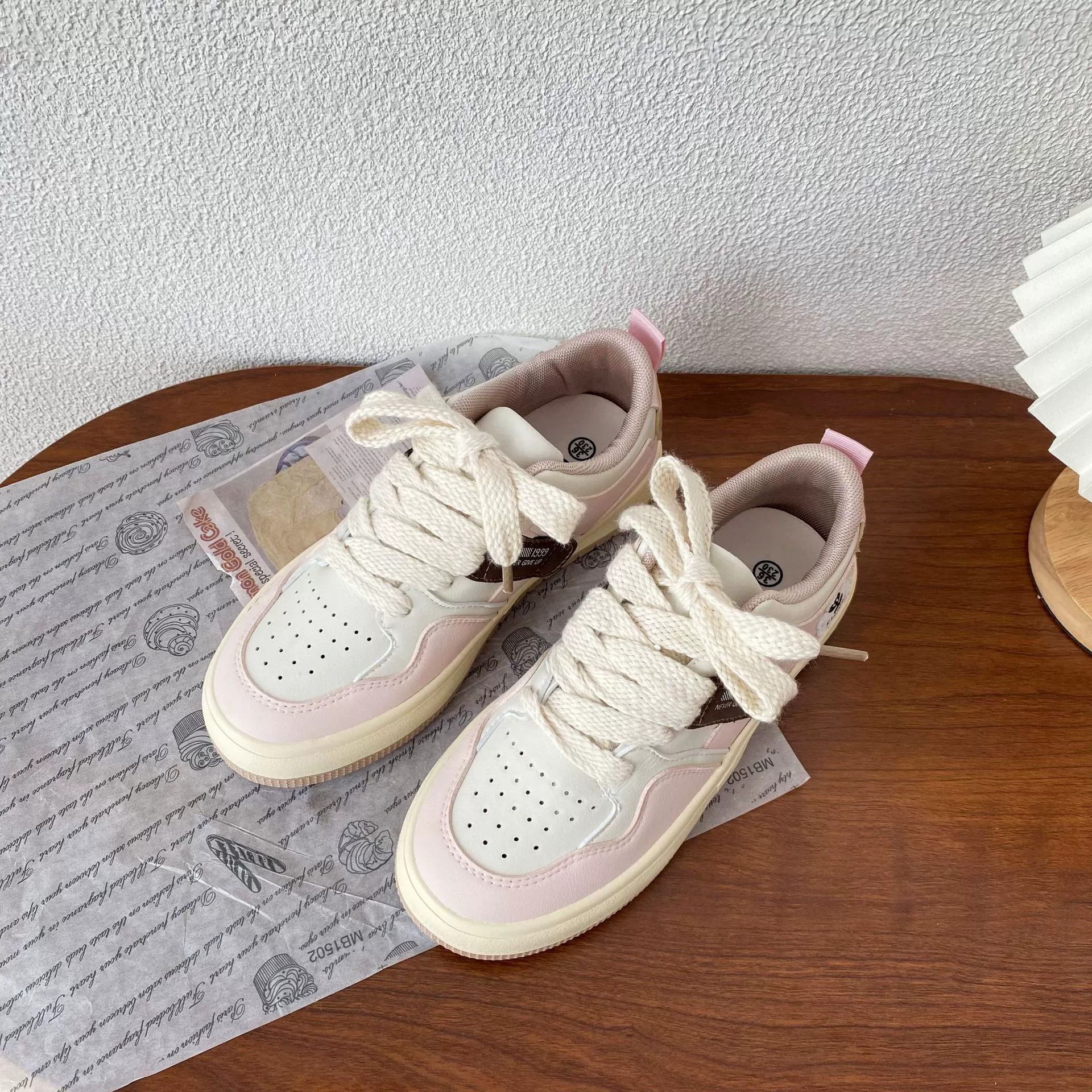Tide, cute sneakers, universal white shoes platform