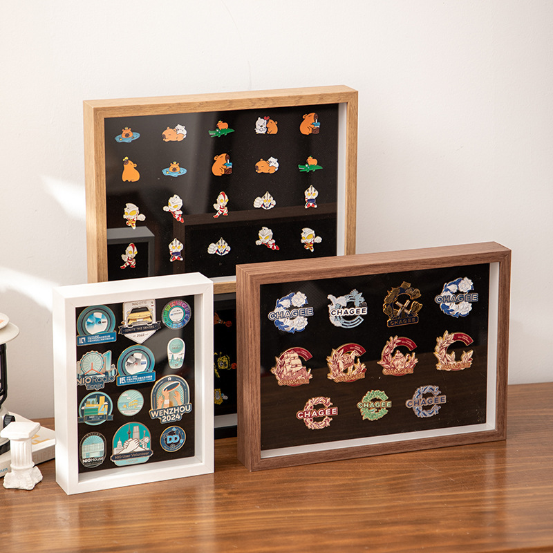 Badge Display Frame Metal Brooch Collection Storage Box Photo Frame Medal Collection Rack Felt Bar Commemorative Board Badge Display Frame Metal Brooch Collection Storage Box Photo Frame Medal Collection Rack Felt Bar Commemorative Board