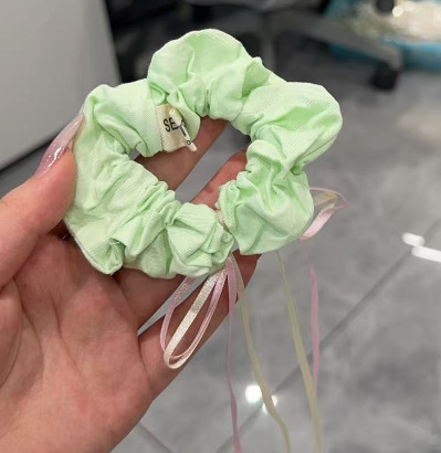 清新花边小肠圈扎头发女发圈新款波点头绳头饰皮套发饰马尾丸子头|undefined