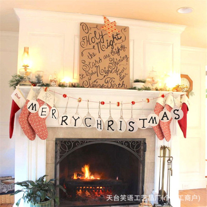 Amazon クリスマスパーティー空白木製ウィッシングボード木製ボードクロスボーダー手作り DIY 装飾吊り下げホットスタイル|undefined