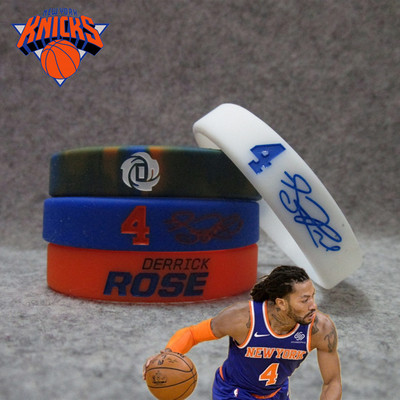 篮球星尼克斯4号罗斯签名运动手环夜光硅胶腕带男女情侣时尚饰品