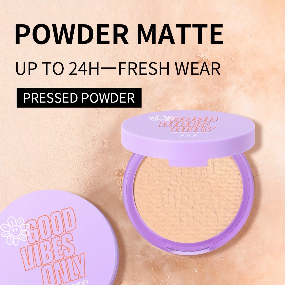 USHAS polvo spot transfronterizo de Europa y Estados Unidos opacador mate efecto de maquillaje control de aceite húmedo impermeable a prueba de sudor SAF031A