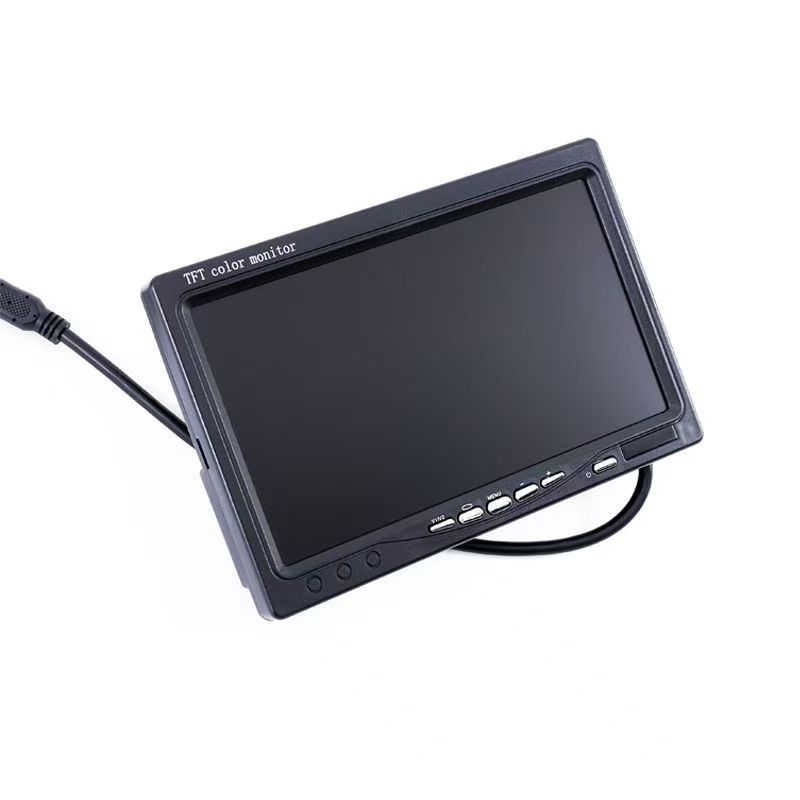Reversing Camera Display 7inch Hd Large Truck Agricultural Harvester 24V Lcd Screen Monitoring Vehicle Tv