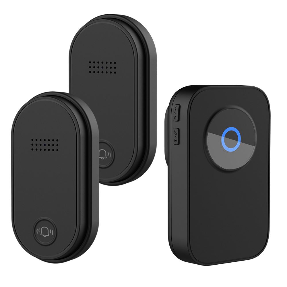 timbre de puerta autogenerado inalámbrico impermeable rf433 un remolque para un hogar de personas mayores llamadas de control remoto inteligente