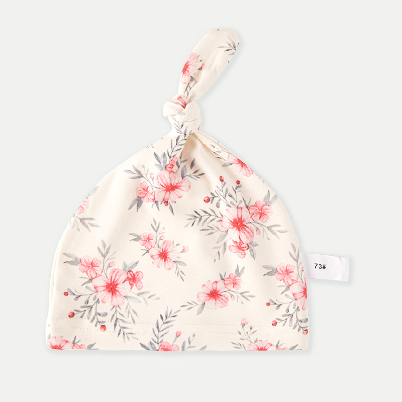 Tapa de neumático de bebé europeo y americano sombrero recién nacido tapa de puerta de cuidado de bebé floral 2023 nueva celebridad en línea al por mayor