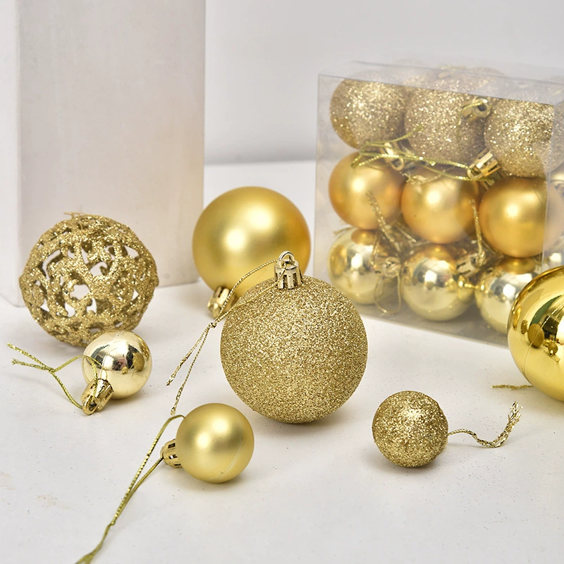 Gift box, plastic set, Christmas decorations, direct factory sales, 3/4/6cm