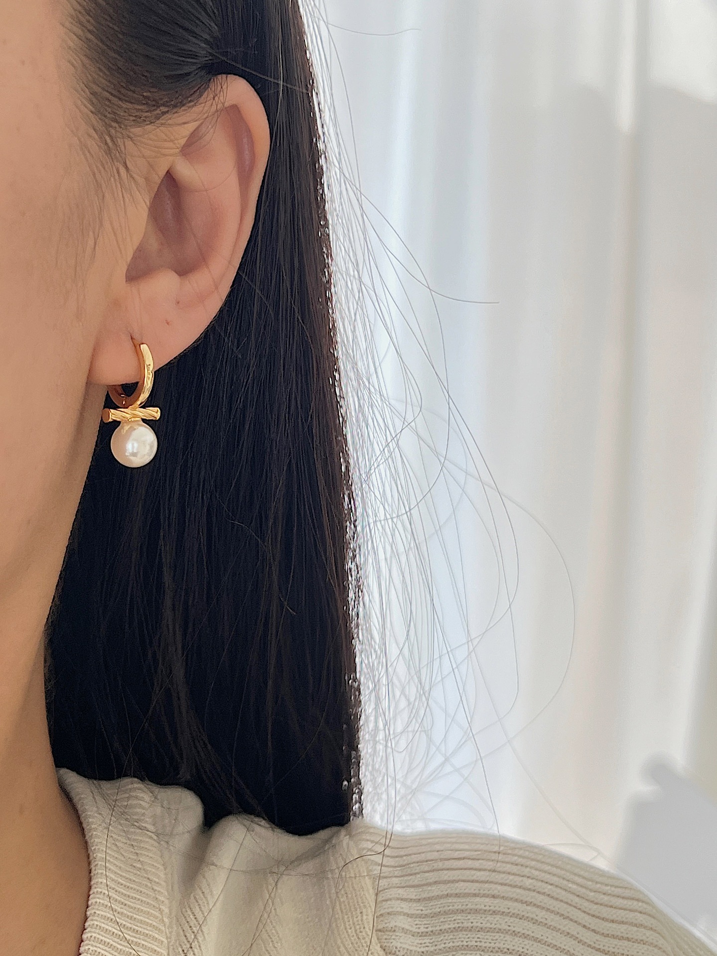 1 Pair 925 Sterling Silver Geometric Drop Earrings display picture 2