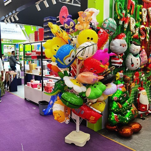 バルーンディスプレイスタンド、屋台バルーンスタンド、取り外し可能な夜市ストリートセールアルミフィルムベース、ショッピングモールコラムセット|undefined