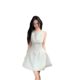 Small Sweet Short Skirt Women's Summer New Waist Slimming Design Sense Solid Color Sleeveless Vest Elegant dress