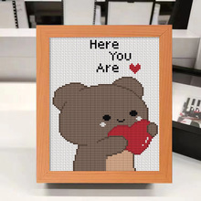 儿童十字绣简单线绣2023新款线绣小熊维尼小幅卧室卡通diy材料包