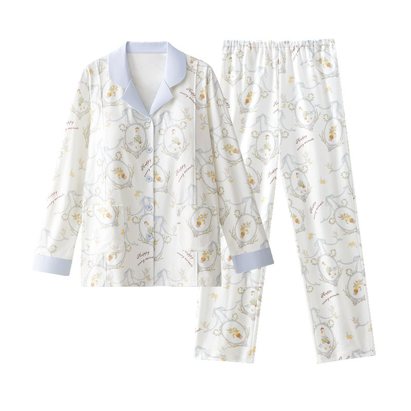 十月结晶孕妇哺乳睡衣产后静谧花园胸垫款纯棉月子服家居服秋冬季|undefined