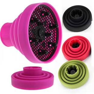 Cross-Border Silicone Hair Dryer Hood Hair Dryer Telescopic Mouth Drying Styling Curly Hair Salon Tool Foldableing Hood Wholesale