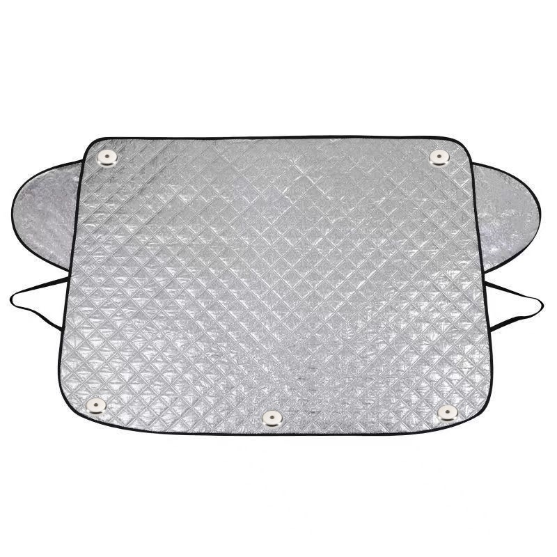 Qìchē – Car Windshield Frost Car snow shield - about-145-110cm-five-strong-magnets-front-windshield-with-rearview-mirror-lanyard