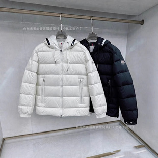 25Fw Mengjia High Version Hooded Letter Printed down Cotton Couple Winter Thickeneded Warm Casual Jacket