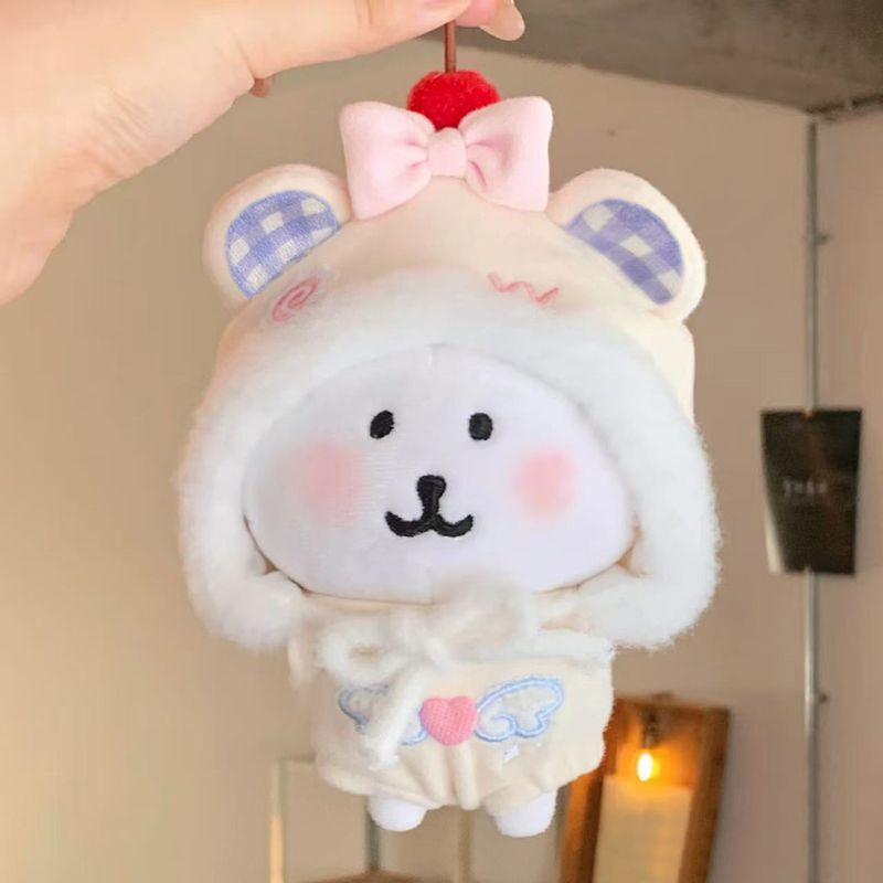 10 センチメートルアクセサリージャンプスーツ自己嘲笑クマかわいい綿人形人形服ヒトデボディノーマルボディ人形服ペンダントヘッドギア|undefined