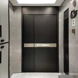 精雕铸铝入户门铝合金子母门非标别墅大门对开大门农村自建房大门