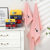 Коралловое банное полотенце, комплект, мягкие милые влажные салфетки для умывания, с вышивкой, 3 предмета, домашний декор, хорошо впитывает воду