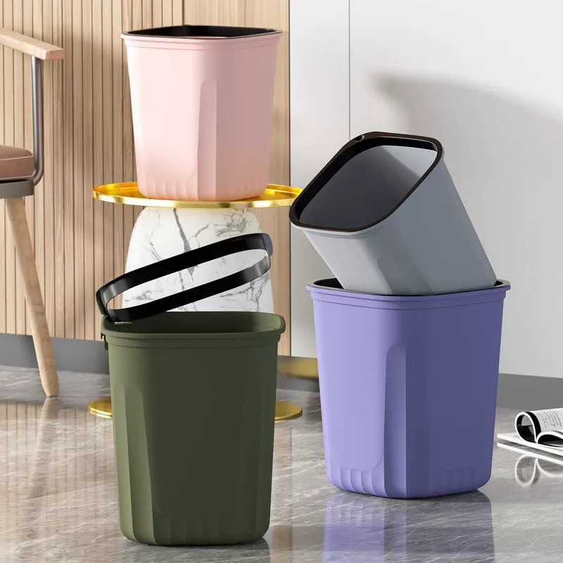 Мусорный бак для дома легкий скандинавский ветер новый большой емкости с компрессионным кольцом кухня офисное общежитие мусорная корзина