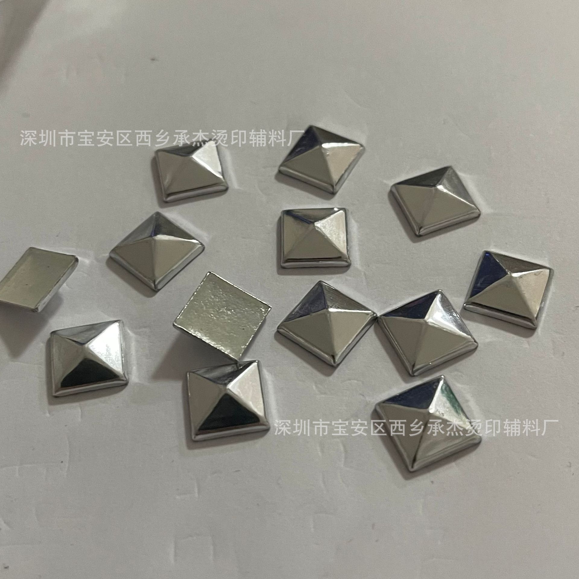 进口仿铜珠 方形烫片 DIY钻贴珠 服装辅料烫图烫钻各类热烫印饰品